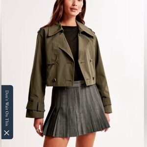 Abercrombie Cropped Trench Jacket